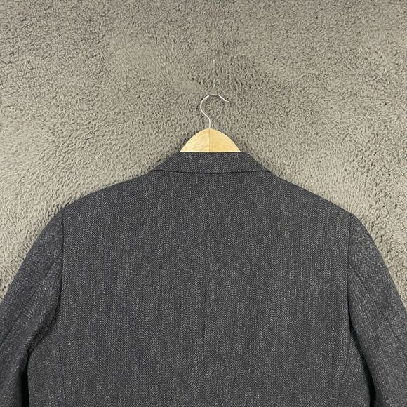 J Crew Sport Coat Mens 38S Gray Ludlow Herringbone Tweed Abraham Moon Wool - Picture 10 of 15